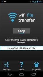 Скриншоты к WiFi File Transfer Pro 1.0.7